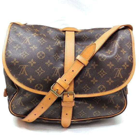 Louis Vuitton LV Crossbody bag Saumur 35 Brown Monogram 830-082125 - Picture 1 of 12